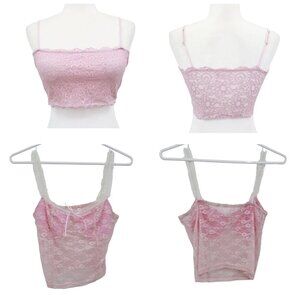 Coquette Camisole Bundle Womens L Pink Soft Girl Kawaii Fairycore Princesscore